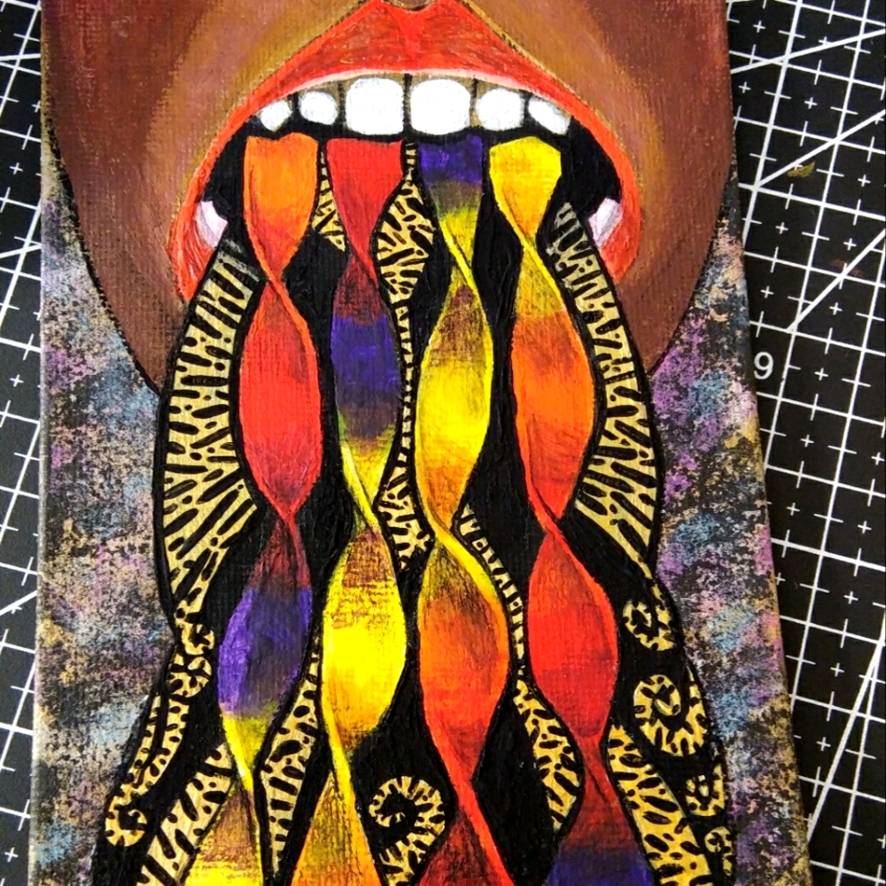 Acrylic painting